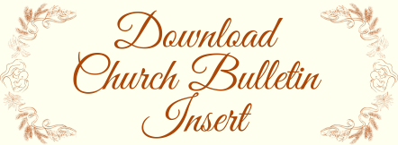 Download Church Bulletin Insert